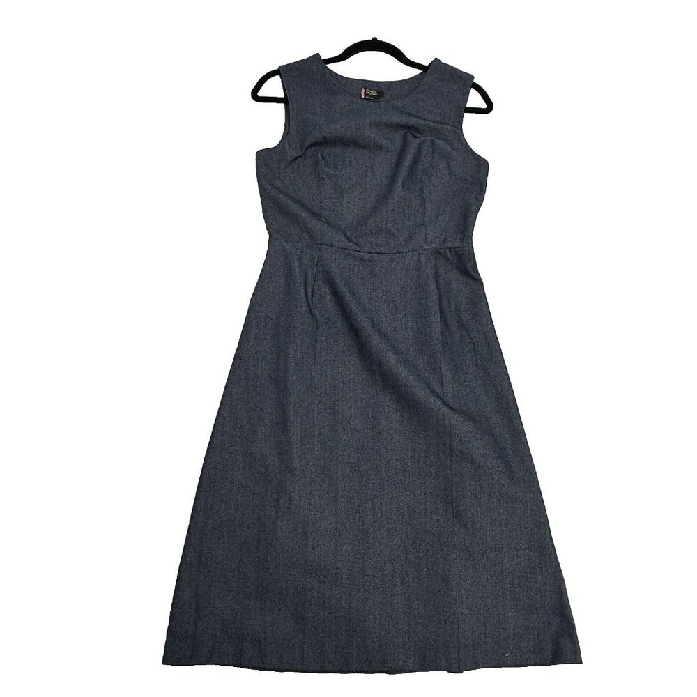 Vintage Levi's Women's Minimalist Sleeveless Fit & Flare Denim Dress Size S Blue
